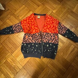 Farm Rio Mixed Leopard Print Cardigan